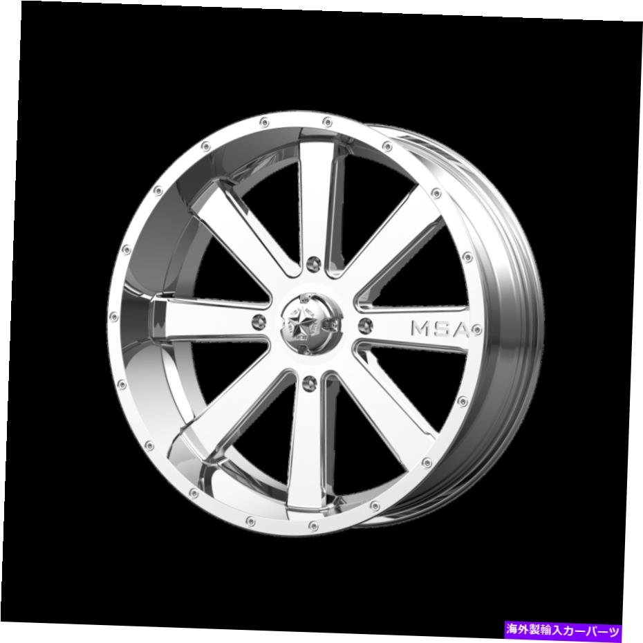 ホイール　４本セット 18x7 MSAオフロードM34フラッシュUTVクロムホイール4x137（0mm）セット4のセット 18x7 MSA Offroad M34 Flash UTV Chrome Wheels 4x137 (0mm) Set of 4【並行輸入品】