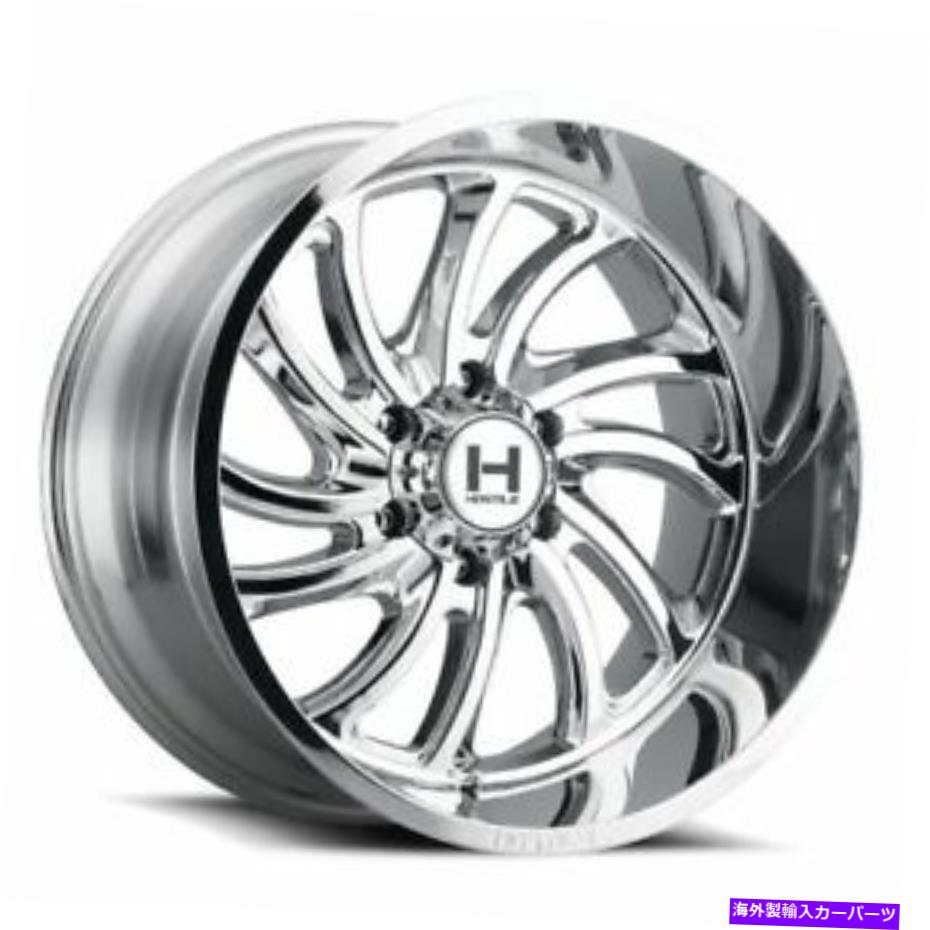 ホイール　４本セット 22x12敵対的なH118デーモンアーマーメッキ（Chrome）ホイール6x135（-44mm）セット4 22x12 Hostile H118 Demon Armor Plated (Chrome) Wheels 6x135 (-44mm) Set of 4【並行輸入品】