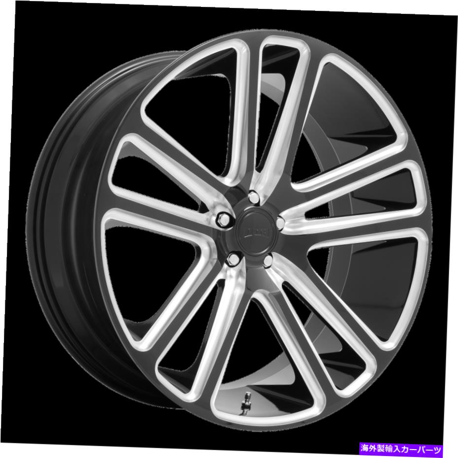 ホイール　４本セット 24x10ダブS255フレックスグロスブラックミリングホイール5x5（10mm）セット4のセット 24x10 Dub S255 Flex Gloss Black Milled Wheels 5x5 (10mm) Set of 4【並行輸入品】