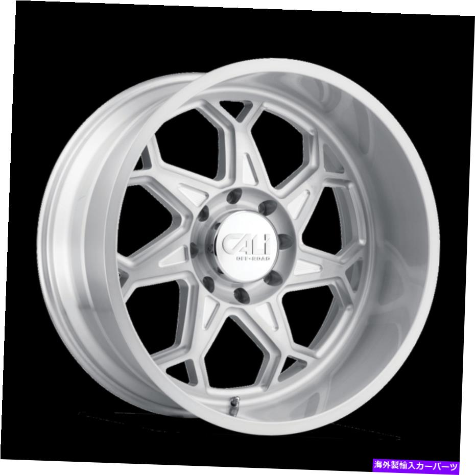 ホイール　４本セット 24x12カリオフロードセブンフォールドブラシクリアグロスホイール8x170（-51mm）セット4 24x12 CALI OFF-ROAD Sevenfold Brushed Clear Gloss Wheels 8x170 (-51mm) Set of 4【並行輸入品】