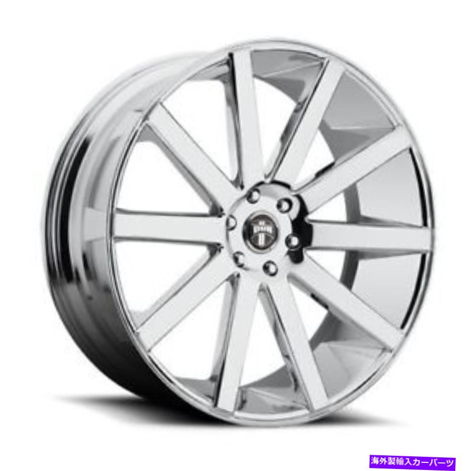 ホイール　４本セット 22x9 S120ダブショットカラクロムホイール5x120（38mm）セット4 22x9 S120 Dub Shot Calla Chrome Wheels 5x120 (38mm) Set of 4【並行輸入品】