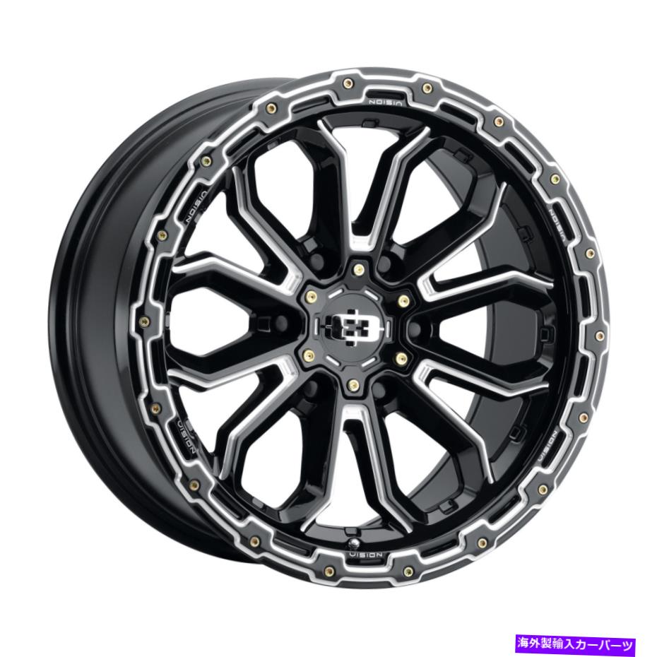 ホイール　４本セット 20x9 Vision 405 Korupt Gloss Black Milled Spoke Wheels 6x135（12mm）セット4のセット 20x9 Vision 405 Korupt Gloss Black Milled Spoke Wheels 6x135 (12mm) Set of 4【並行輸入品】｜Us Custom Parts Shop USDM
