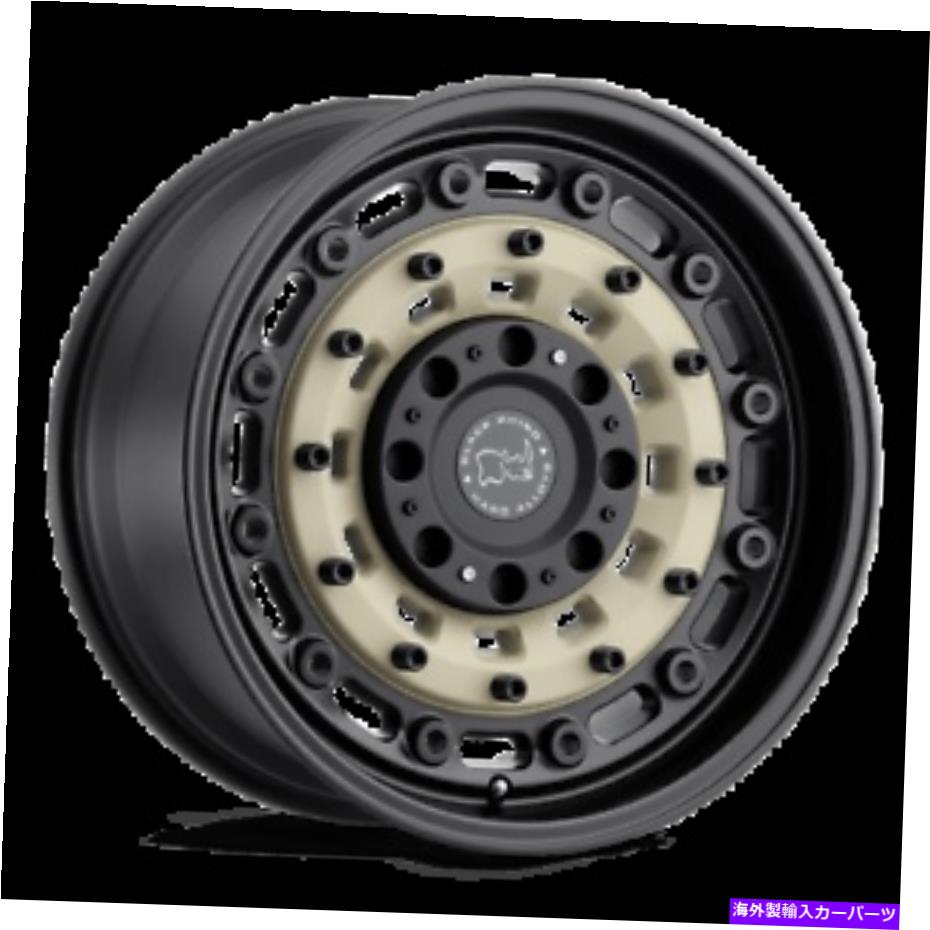 ホイール　４本セット 20x9.5ブラックホイールブランク（12mm）セット4のブラックサイのアーセナル砂 20x9.5 Black Rhino Arsenal Sand On Black Wheels Blank (12mm) Set of 4【並行輸入品】