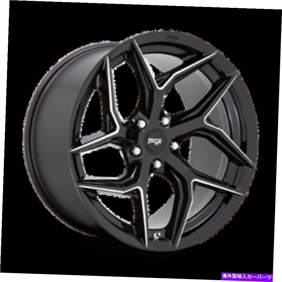 ホイール　４本セット 20x10.5ニッチ1PC M266ねじれ光沢ブラックミリングホイール5x4.5（40mm）セット4 20x10.5 Niche 1PC M266 TORSION Gloss Black Milled Wheels 5x4.5 (40mm) Set of 4【並行輸入品】