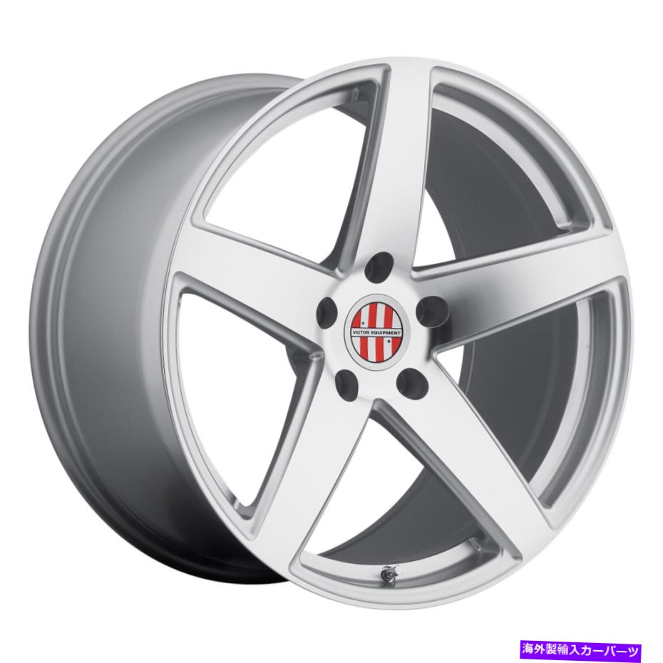 ホイール　４本セット 19x11ビクター機器バーデンシルバー＆マシン付きホイール5x130（36mm）セット4 19x11 Victor Equipment Baden Silver & Machined Wheels 5x130 (36mm) Set of 4【並行輸入品】