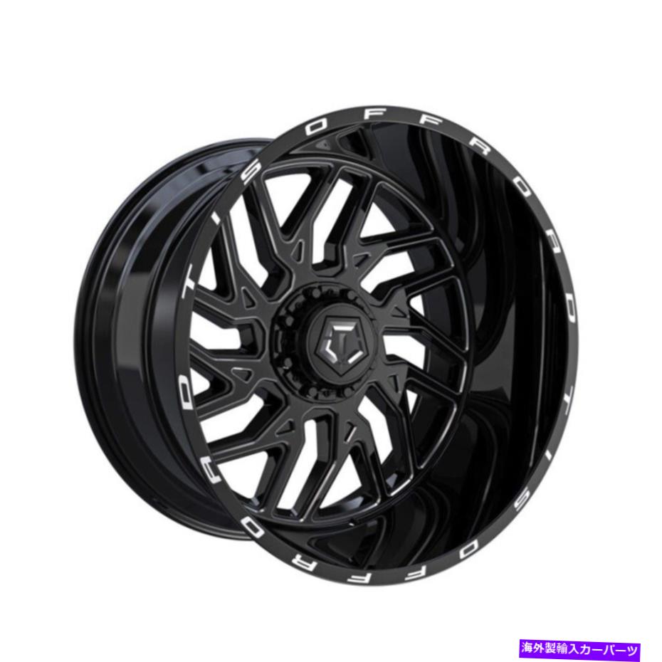 ホイール　４本セット 20x12 tis 544bmグロスブラックw/ミルホイール8x180（-44mm）セット4 20x12 TIS 544BM Gloss Black w/Milled Wheels 8x180 (-44mm) Set of 4【並行輸入品】｜Us Custom Parts Shop USDM
