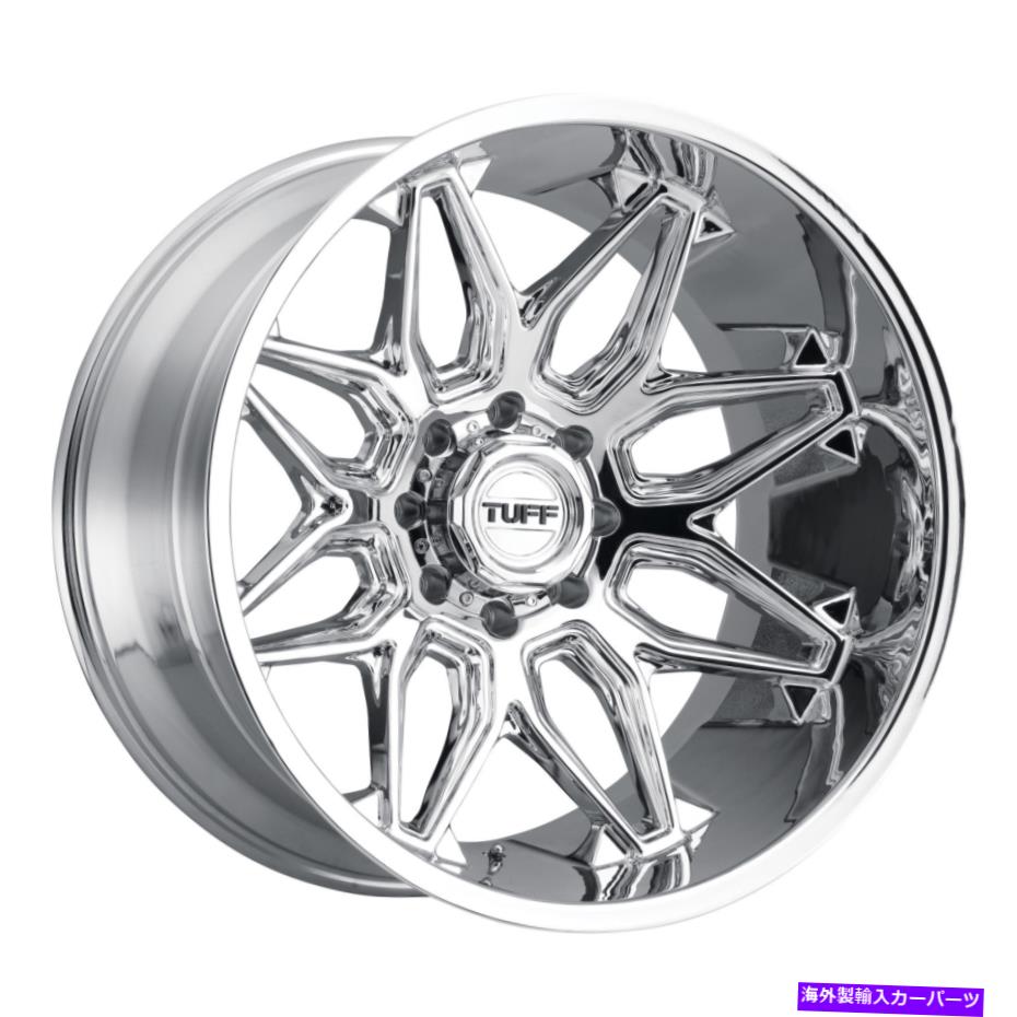 ホイール　４本セット 24x14 Tuff T3B Chrome Wheels 6x5.5（-72mm）セット4 24x14 Tuff T3B Chrome Wheels 6x5.5 (-72mm) Set of 4【並行輸入品】