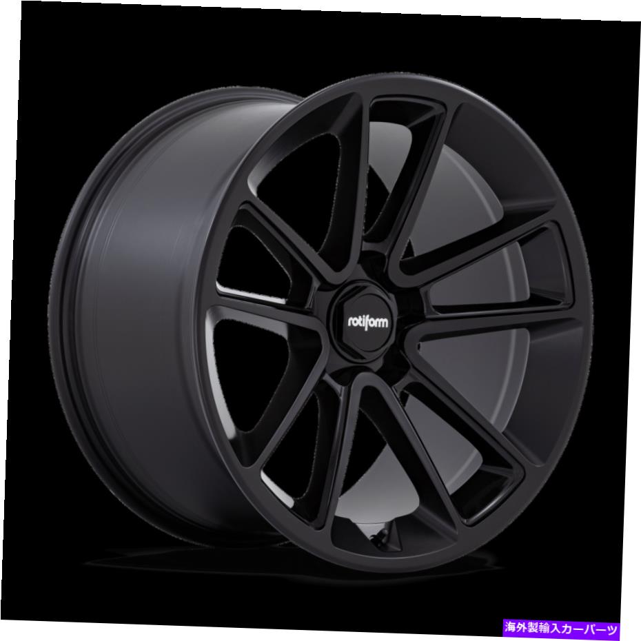 ホイール 4本セット 21x10.5 Rotiform R194 BTLマットブラックW/ブラックキャップホイール5x120(15mm)セット4 21x10.5 Rotiform R194 BTL Matte Black W/ Black Cap Wheels 5x120 (15mm) Set of 4【並行輸入品】