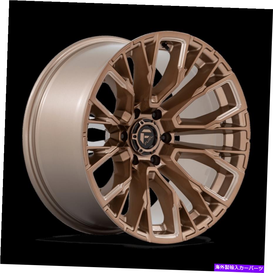 ホイール　４本セット 20x10 Fuel D850 Rebar Platinum Bronze Milled Wheels 6x5.5（-18mm）セット4セット 20x10 Fuel D850 Rebar Platinum Bronze Milled Wheels 6x5.5 (-18mm) Set of 4【並行輸入品】