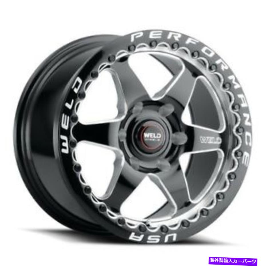 ホイール　４本セット 17x10溶接s909ベンチュラ6ビードロックブラックミリングホイール6x5.5（25mm）セット4 17x10 WELD S909 Ventura 6 BEADLOCK Black Milled Wheels 6x5.5 (25mm) Set of 4【並行輸入品】｜Us Custom Parts Shop USDM