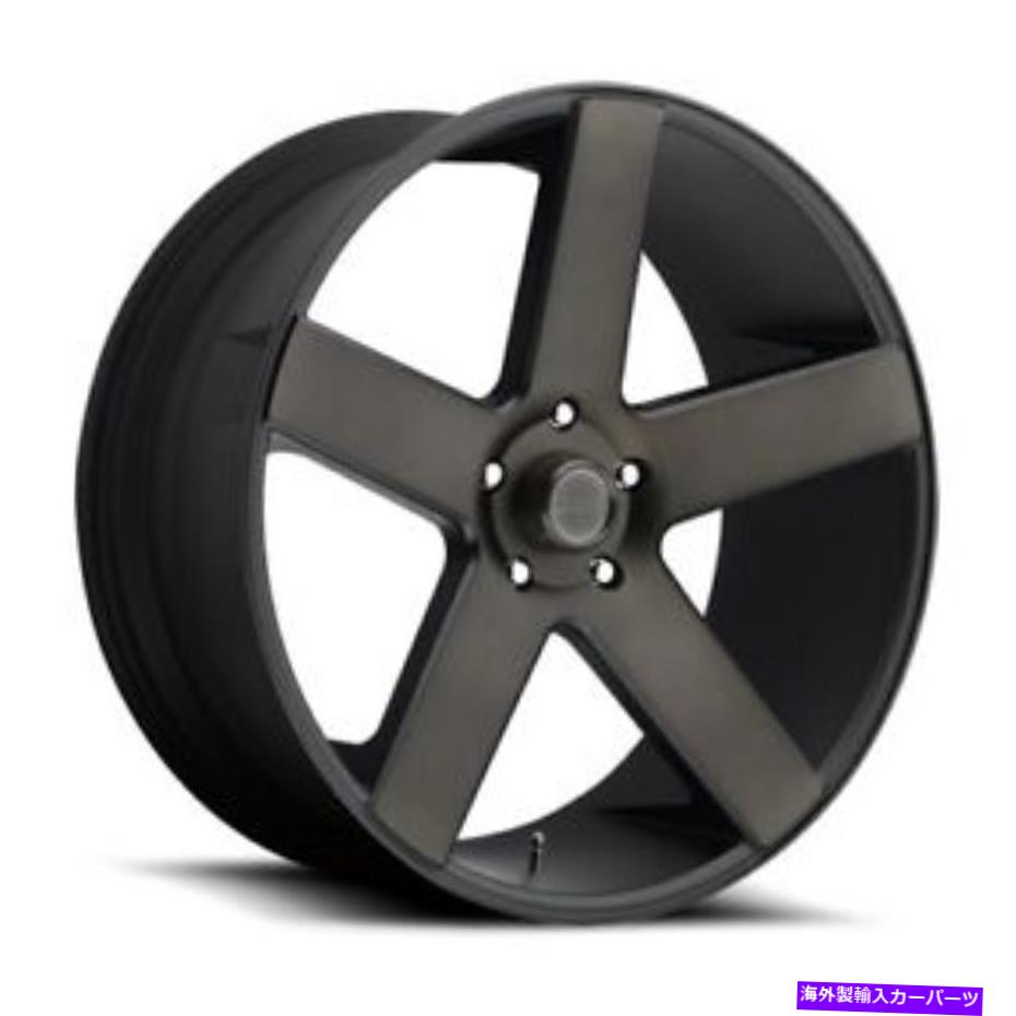 ホイール　４本セット 22x9.5 S116ダブバラーマットブラック機械加工ホイール5x5（11mm）セット4 22x9.5 S116 Dub Baller Matte Black Machined Wheels 5x5 (11mm) Set of 4【並行輸入品】