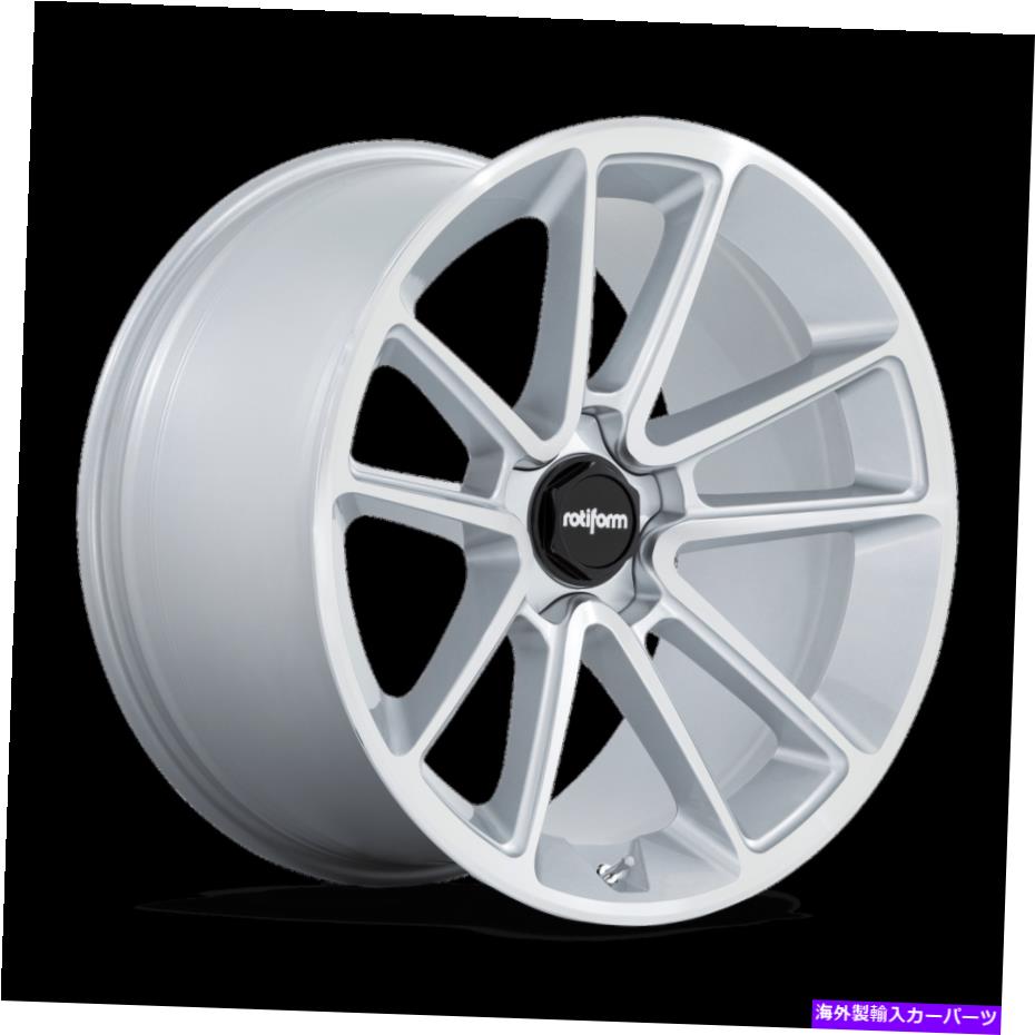 ホイール　４本セット 22x10 Rotiform R192 BTL GLOSS SILVER W/機械加工ホイール5x112（30mm）セット4のセット 22x10 Rotiform R192 BTL Gloss Silver W/ Machined Wheels 5x112 (30mm) Set of 4【並行輸入品】