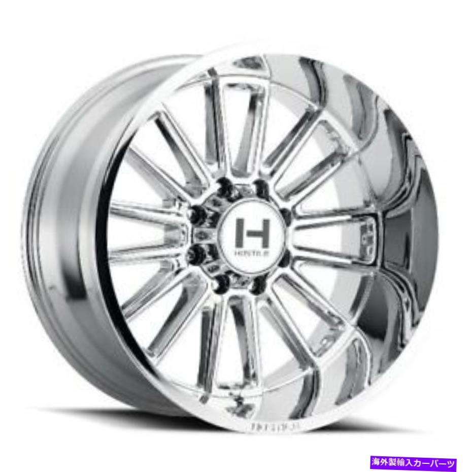 ホイール　４本セット 22x12敵対的なH115プレデターアーマーメッキ（クロム）ホイール8x180（-44mm）セット4 22x12 Hostile H115 Predator Armor Plated (Chrome) Wheels 8x180 (-44mm) Set of 4【並行輸入品】