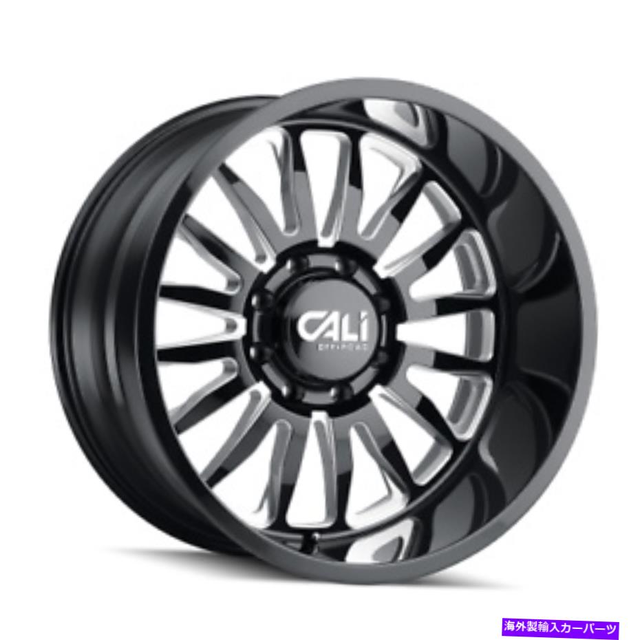 ホイール　４本セット 20x12 Cali Off-Road Summitブラックミリングホイール8x170（-51mm）セット4 20x12 CALI OFF-ROAD Summit Black Milled Wheels 8x170 (-51mm) Set of 4【並行輸入品】
