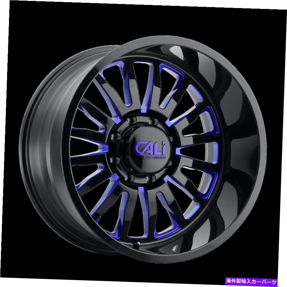 ホイール　４本セット 20x12カリオンロードサミットグロスブラック/ブルーホイール6x135（-51mm）セット4 20x12 CALI OFF-ROAD Summit Gloss Black/Blue Wheels 6x135 (-51mm) Set of 4【並行輸入品】
