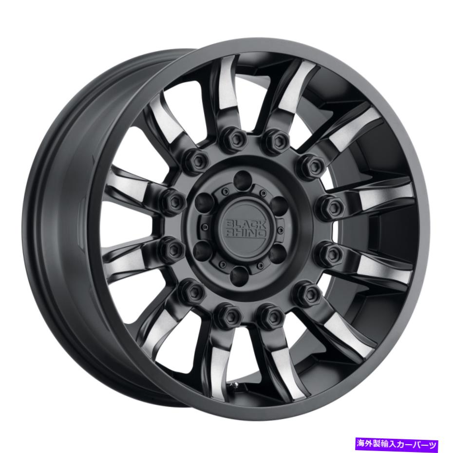 ホイール　４本セット 20x9ブラックサイミッションマットブラック機械加工ホイール6x120（12mm）4のセット 20x9 Black Rhino Mission Matte Black Machined Wheels 6x120 (12mm) Set of 4【並行輸入品】