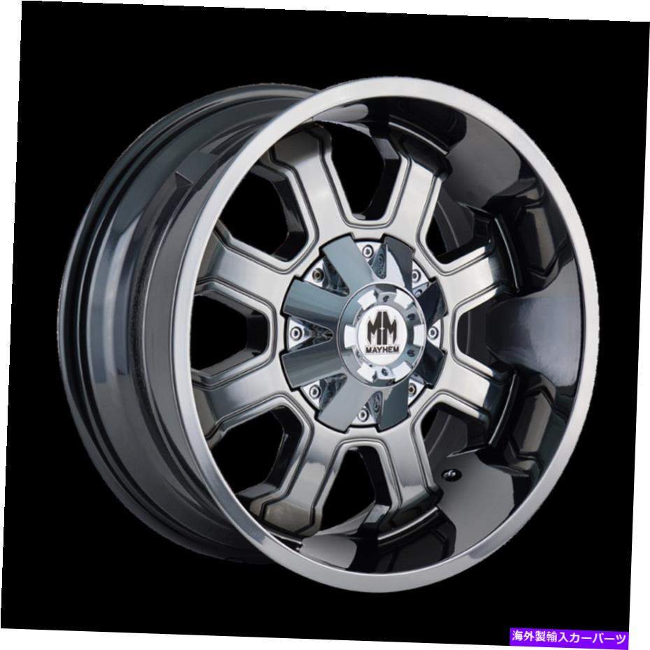 ホイール　４本セット 20x9 Mayhem Fierce Chrome Wheels 5x5.5/5x150（0mm）セット4 20x9 MAYHEM Fierce Chrome Wheels 5x5.5/5x150 (0mm) Set of 4【並行輸入品】 420,354円