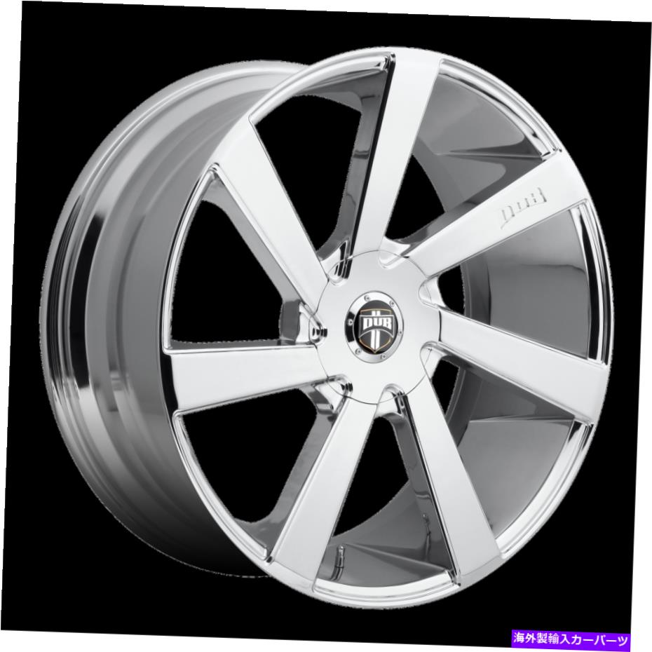 ホイール　４本セット 20x8.5 DUB 1PC S132 DIRECTA CHROMEメッキホイール6x120/6x132（35mm）セット4 20x8.5 DUB 1pc S132 DIRECTA CHROME PLATED Wheel 6x120/6x132 (35mm) Set of 4【並行輸入品】