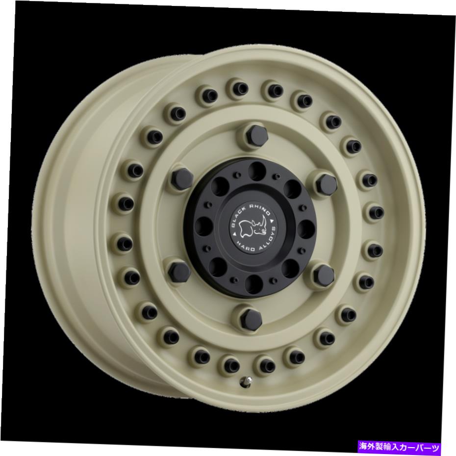 ホイール　４本セット 20x9.5ブラックサイアーモリーデザートサンドホイールブランク（-18mm）セット4セット 20x9.5 Black Rhino Armory Desert Sand Wheels Blank (-18mm) Set of 4【並行輸入品】