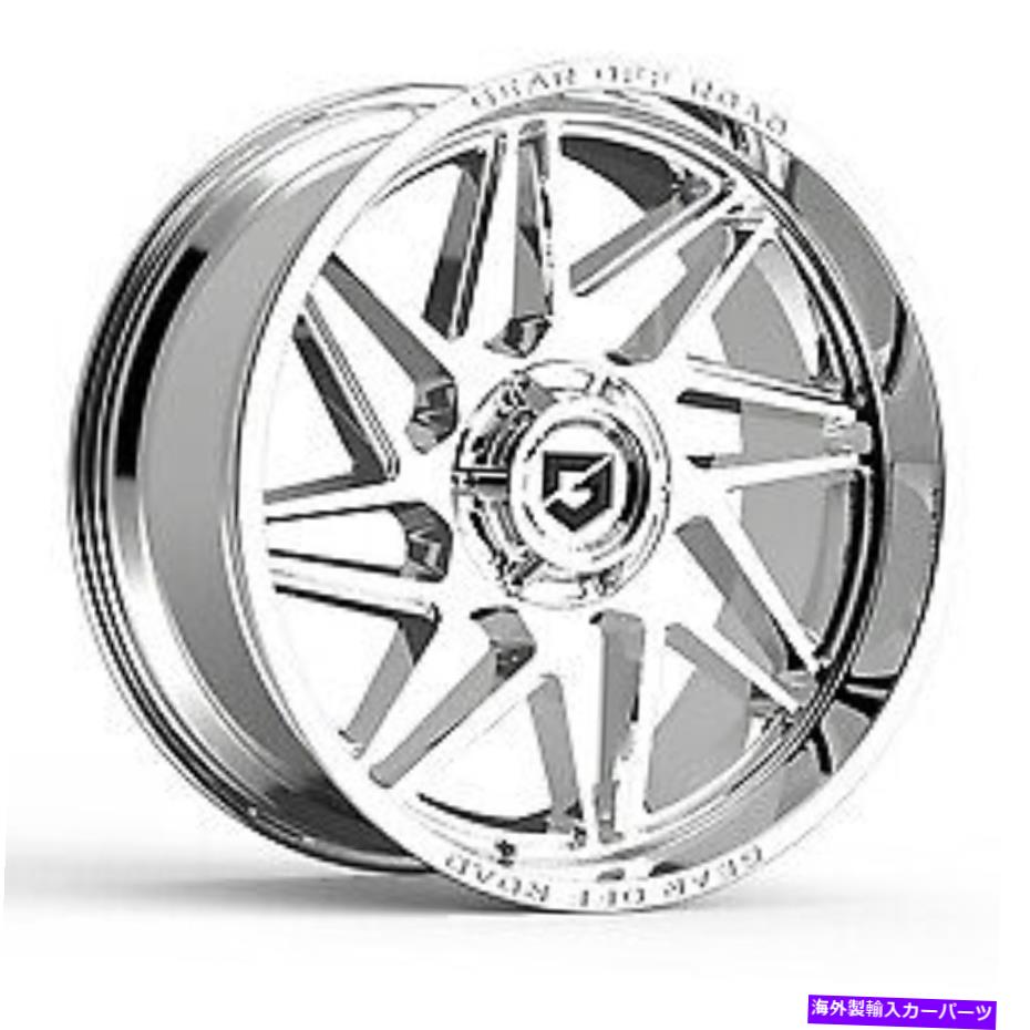 ホイール　４本セット 22x12ギアオフロード761c比クロームメッキホイール5x5.5/5x150（-44mm）セット4 22x12 Gear Off Road 761C Ratio Chrome Plated Wheels 5x5.5/5x150 (-44mm) Set of 4【並行輸入品】｜Us Custom Parts Shop USDM