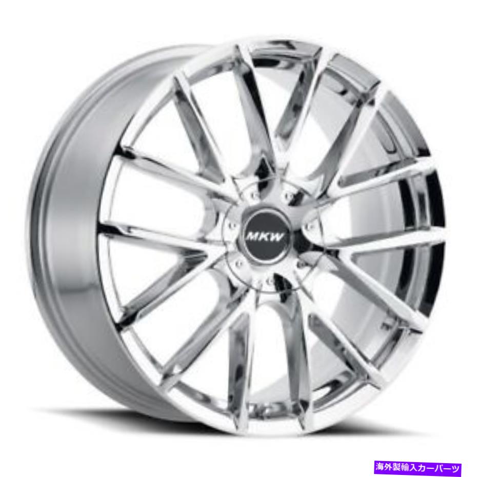 ホイール　４本セット 22x9 mkw m123クロムホイール6x5.5（18mm）4のセット 22x9 MKW M123 Chrome Wheels 6x5.5 (18mm) Set of 4【並行輸入品】｜Us Custom Parts Shop USDM