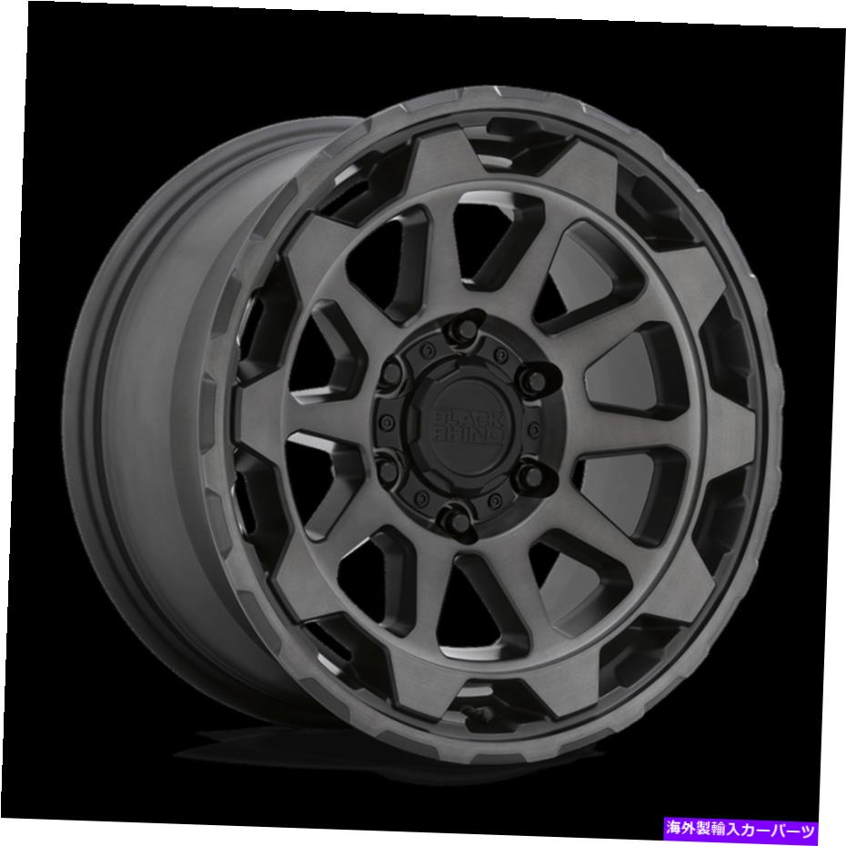 ホイール　４本セット 20x9ブラックサイロローターマットガンメタルブラシホイール6x4.5（12mm）セット4のセット 20x9 Black Rhino Rotor Matte Gunmetal Brushed Wheels 6x4.5 (12mm) Set of 4【並行輸入品】