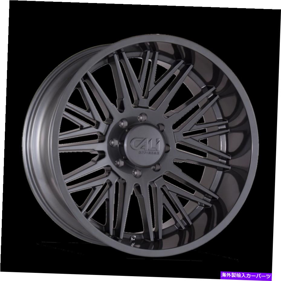 ホイール　４本セット 24x12カリオフロードrawkonグラファイトホイール8x6.5（-51mm）セット4 24x12 CALI OFF-ROAD RAWKON Graphite Wheels 8x6.5 (-51mm) Set of 4【並行輸入品】