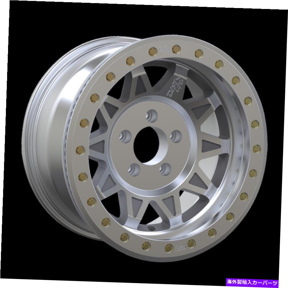 ホイール　４本セット 17x9ダーティライフロードキルレース機械加工ビードロックホイール6x5.5（-14mm）セット4 17x9 DIRTY LIFE Roadkill Race Machined BEADLOCK Wheels 6x5.5 (-14mm) Set of 4【並行輸入品】