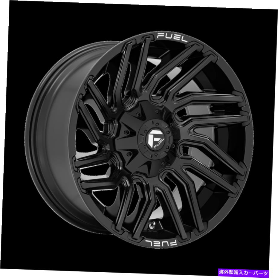 ホイール　４本セット 20x10燃料D776台風グロスブラックホイール5x5.5/5x150（-18mm）4のセット 20x10 Fuel D776 Typhoon Gloss Black Wheels 5x5.5/5x150 (-18mm) Set of 4【並行輸入品】