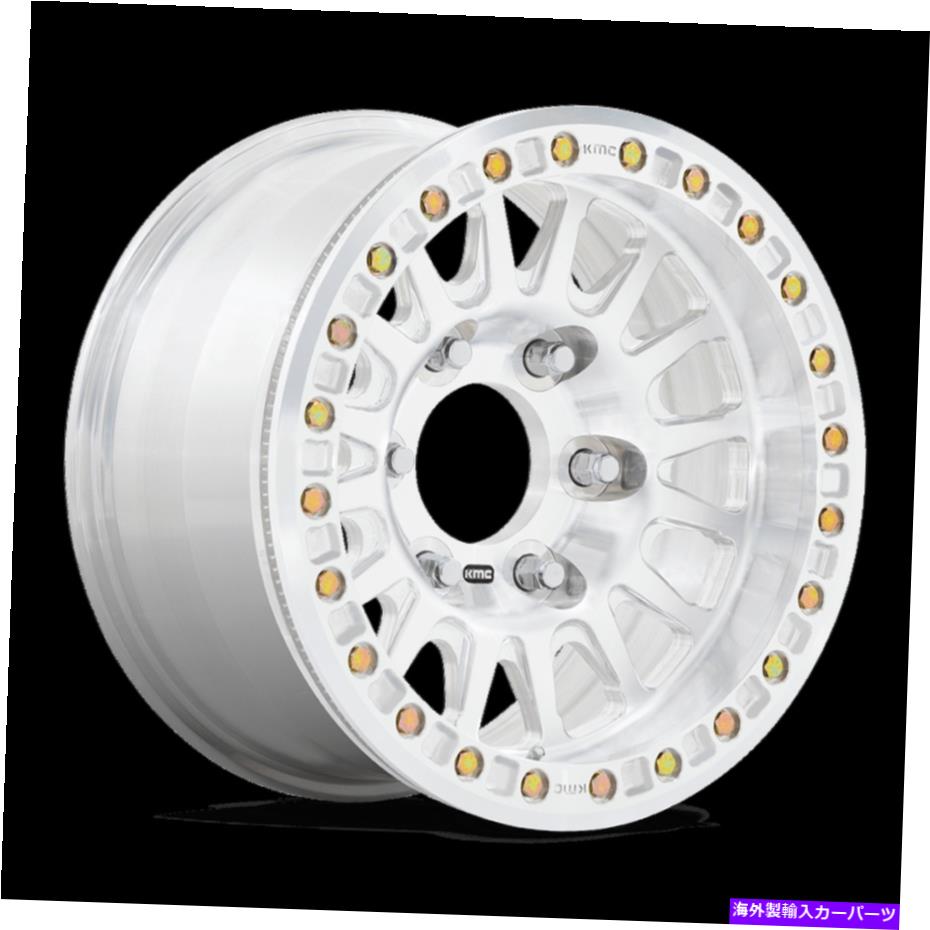ホイール　４本セット 17x9 kmc km445インパクト生加工鍛造ビードロックホイール6x5.5（-12mm）セット4 17x9 KMC KM445 Impact Raw Machined FORGED BEADLOCK Wheels 6x5.5 (-12mm) Set of 4【並行輸入品】