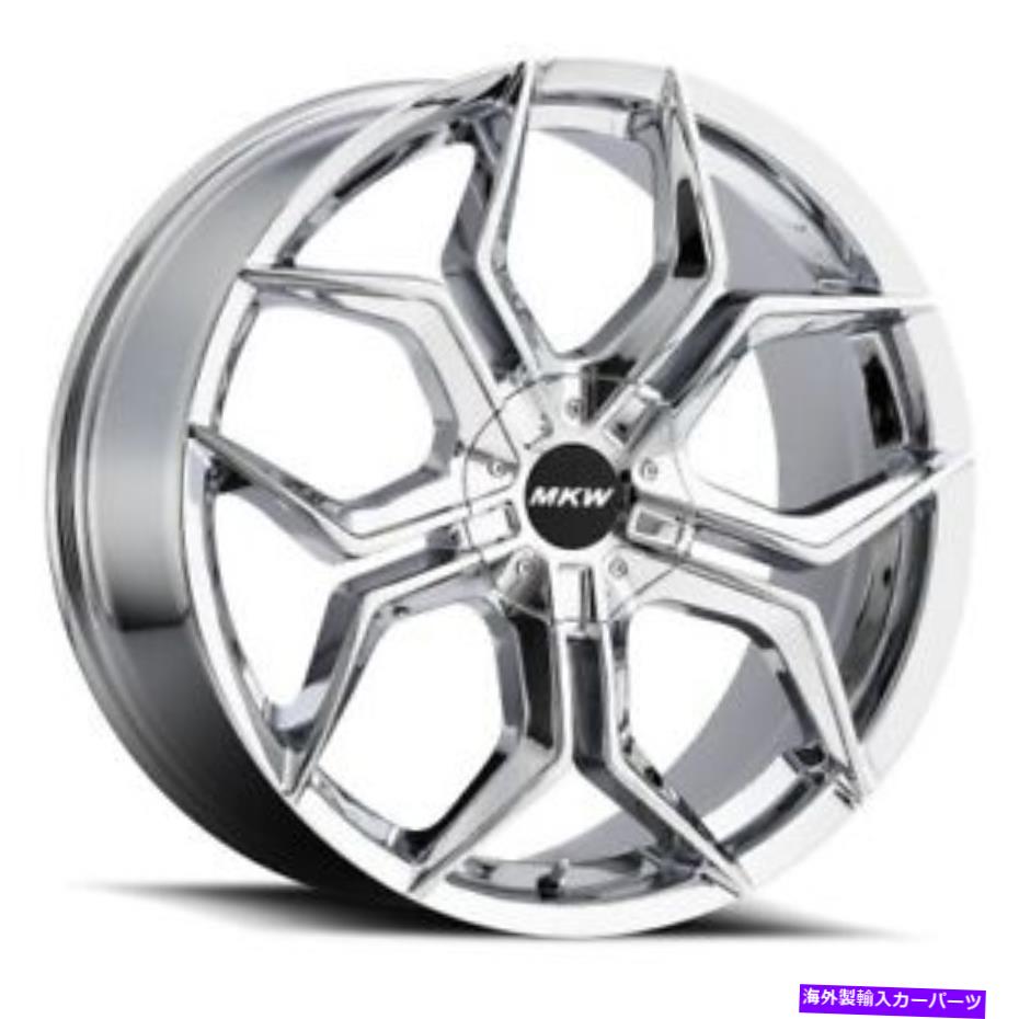 ホイール 4本セット 22x9 mkw m121クロムホイール6x5.5(18mm)4のセット 22x9 MKW M121 Chrome Wheels 6x5.5 (18mm) Set of 4【並行輸入品】