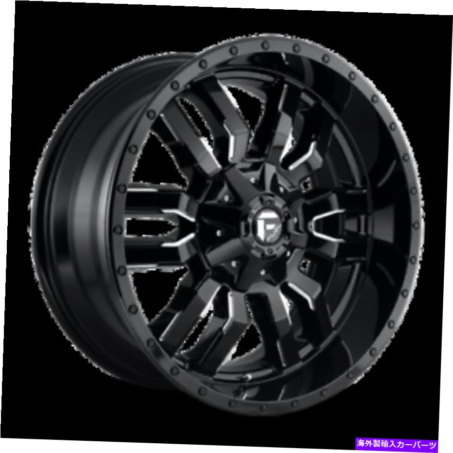 ホイール　４本セット 20x9燃料1PC D595スレッジグロスブラックミリングホイール5x5.5/5x150（20mm）セット4 20x9 Fuel 1PC D595 SLEDGE Gloss Black Milled Wheels 5x5.5/5x150 (20mm) Set of 4【並行輸入品】｜Us Custom Parts Shop USDM