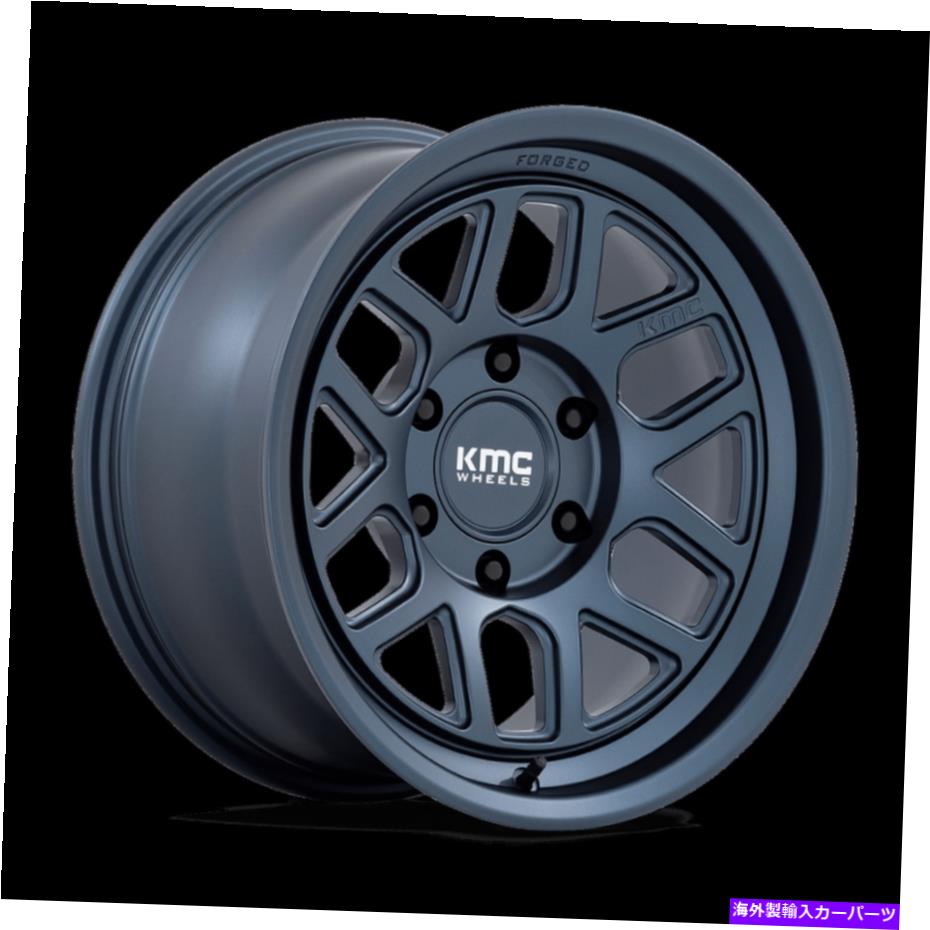 ホイール　４本セット 17x8.5 kmc km446メサメタリックブルーフォードホイール6x135（0mm）セット4 17x8.5 KMC KM446 Mesa Metallic Blue FORGED Wheels 6x135 (0mm) Set of 4【並行輸入品】