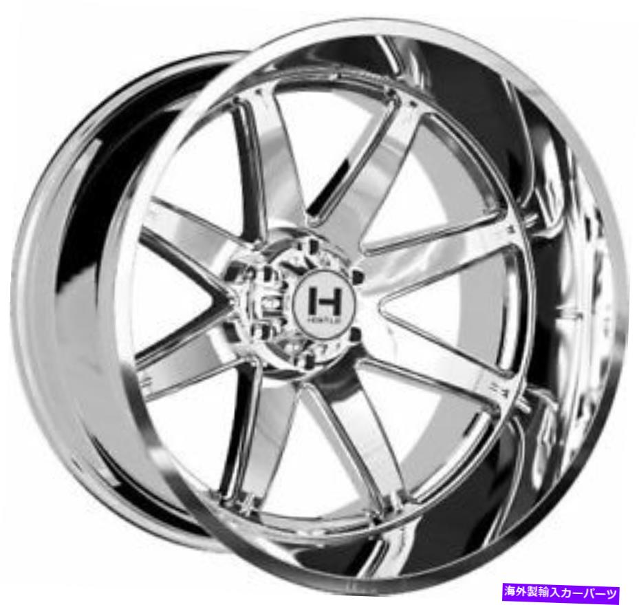 ホイール　４本セット 20x12敵対的なH109アルファアーマーメッキ（Chrome）ホイール8x180（-44mm）セット4 20x12 Hostile H109 Alpha Armor Plated (Chrome) Wheels 8x180 (-44mm) Set of 4【並行輸入品】