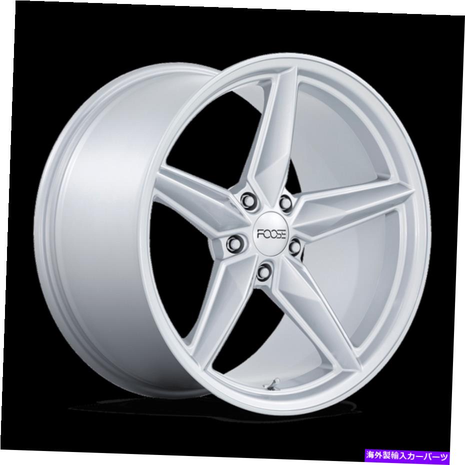 ホイール　４本セット 20x11 Foose F174 CF8グロスシルバーホイール5x120（43mm）セット4 20x11 Foose F174 CF8 Gloss Silver Wheels 5x120 (43mm) Set of 4【並行輸入品】