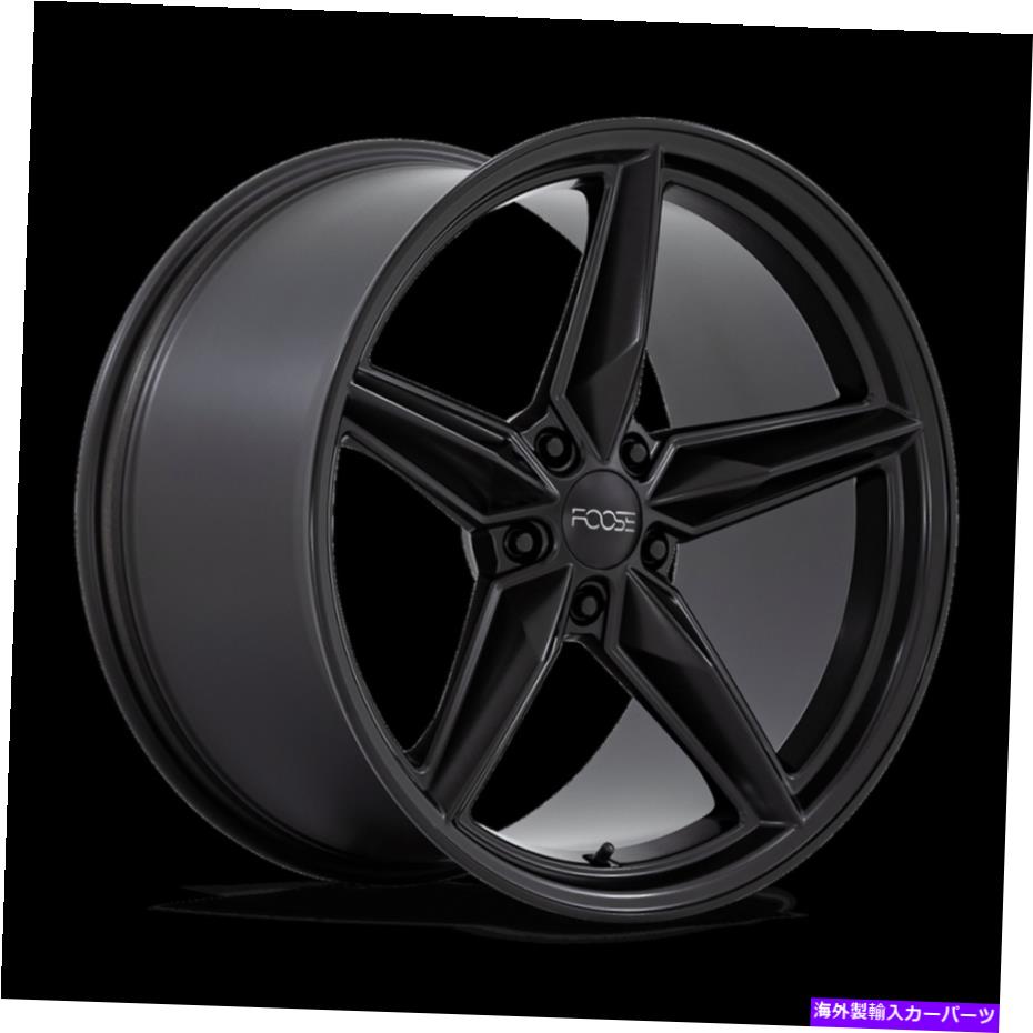 ホイール　４本セット 20x11 Foose F175 CF8マットブラックホイール5x120（43mm）セット4 20x11 Foose F175 CF8 Matte Black Wheels 5x120 (43mm) Set of 4【並行輸入品】