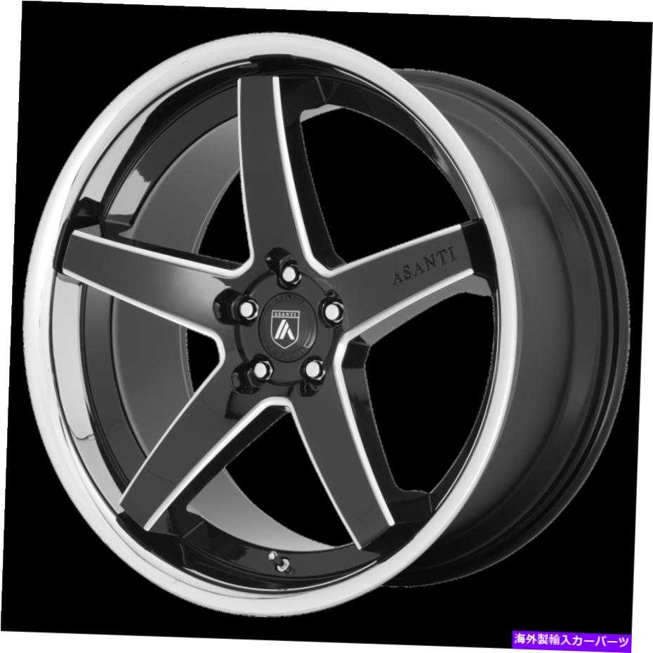 ホイール　４本セット 20x10.5 asanti black abl-31 regal gloss blk milled wheels 5x4.5（38mm）セット4 20x10.5 Asanti Black ABL-31 Regal Gloss Blk Milled Wheels 5x4.5 (38mm) Set of 4【並行輸入品】