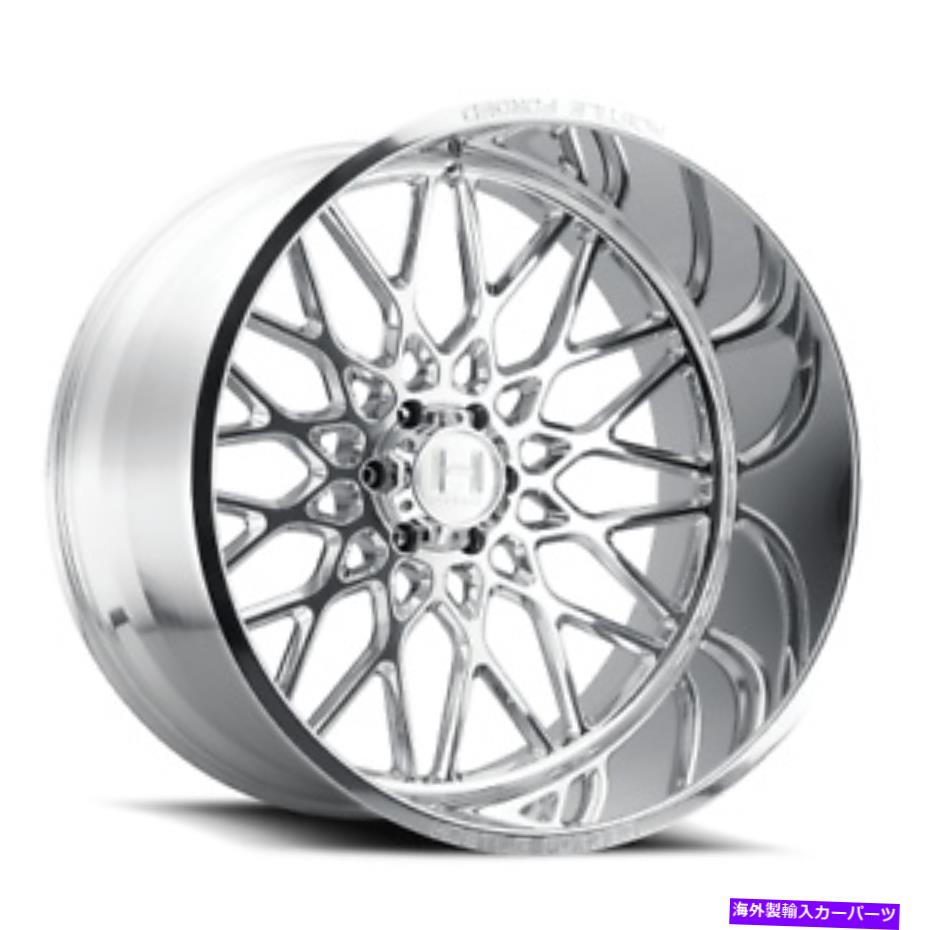 ホイール 4本セット 22x12敵対的な鍛造HF08サベージフルポリッシュホイール6x5.5(-44mm)セット4 22x12 Hostile Forged HF08 Savage Full polish Wheels 6x5.5 (-44mm) Set of 4【並行輸入品】
