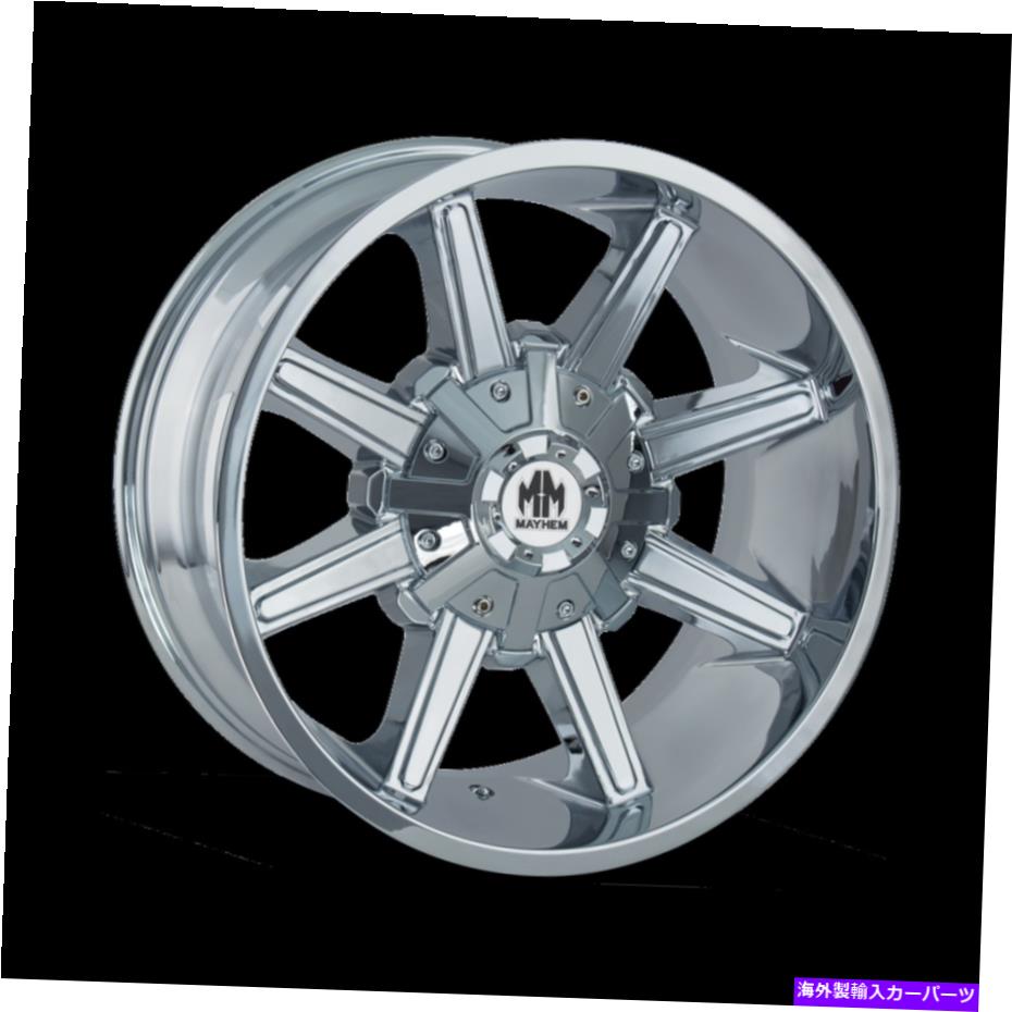 ホイール　４本セット 18x9メイヘムアーセナルクロムホイール5x150/5x5.5（18mm）セット4 18x9 MAYHEM Arsenal Chrome Wheels 5x150/5x5.5 (18mm) Set of 4【並行輸入品】