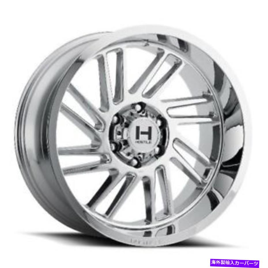 ホイール　４本セット 20x9敵対的なH110ストライカーアーマーメッキ（クロム）ホイール6x5.5（12mm）セット4 20x9 Hostile H110 Stryker Armor Plated (Chrome) Wheels 6x5.5 (12mm) Set of 4【並行輸入品】