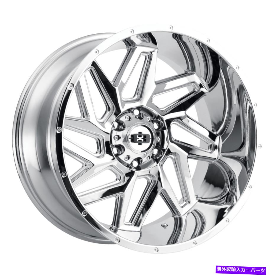 ホイール　４本セット 20x10ビジョン361スパイダークロムホイール6x5.5（-25mm）セット4 20x10 Vision 361 Spyder Chrome Wheels 6x5.5 (-25mm) Set of 4【並行輸入品】 377,834円