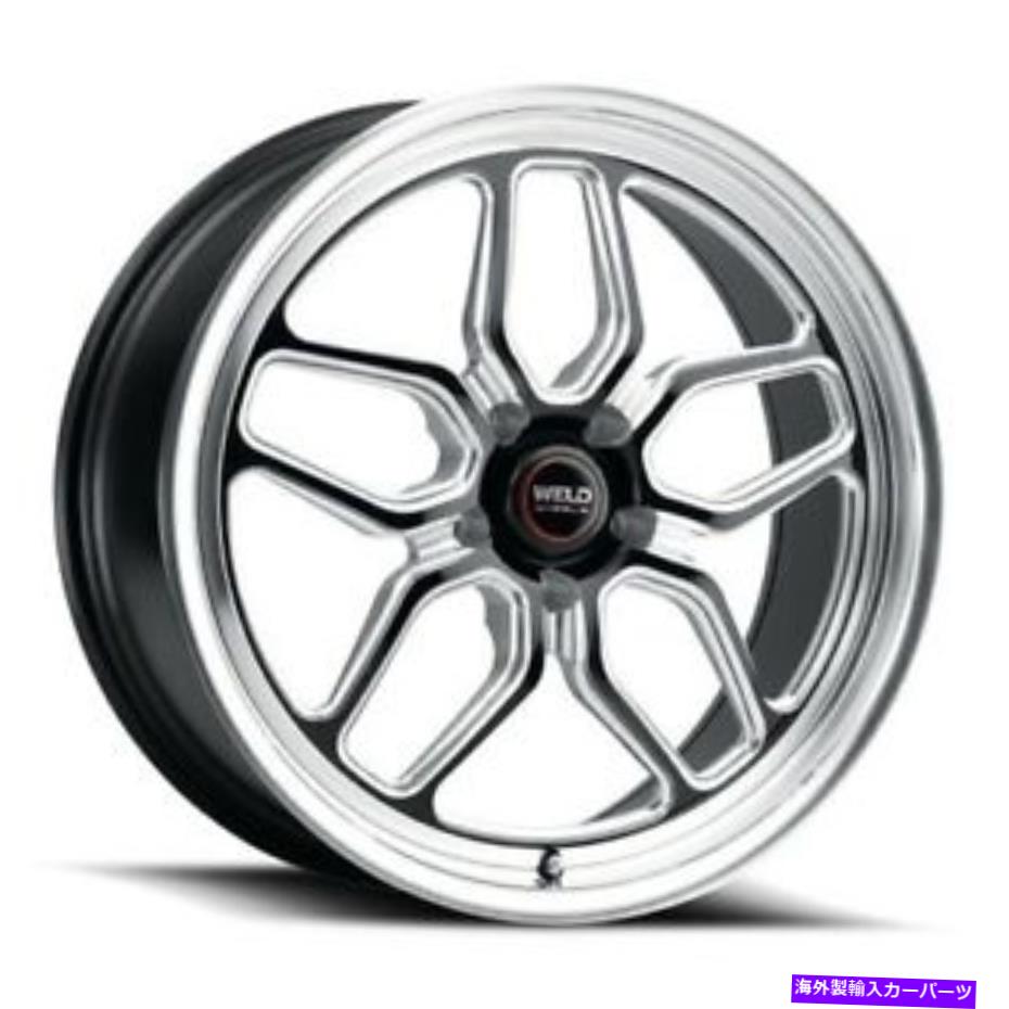 ホイール　４本セット 20x9.5溶接性能S107ラグナブラックミリングホイール5x4.75（50mm）セット4 20x9.5 WELD Performance S107 Laguna Black Milled Wheels 5x4.75 (50mm) Set of 4【並行輸入品】