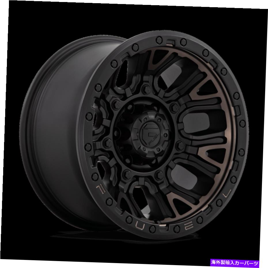 ホイール　４本セット 20x9燃料オフロードD824トラクションマットブラックDDTホイール5x5.5（1mm）セット4 20x9 Fuel Off-Road D824 Traction Matte Black DDT Wheels 5x5.5 (1mm) Set of 4【並行輸入品】