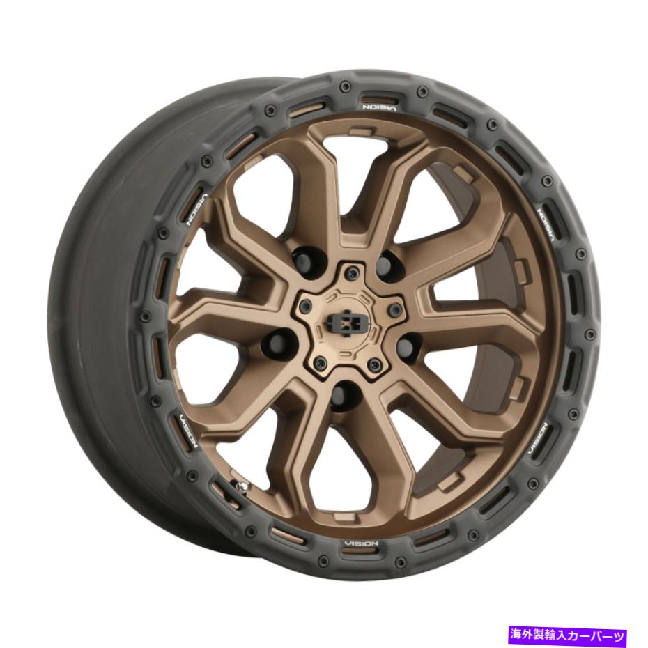 ホイール　４本セット 20x10 Vision 405 Korupt Satin Satin Bronze Wheels 8x6.5（-25mm）セット4 20x10 Vision 405 Korupt Satin Bronze Wheels 8x6.5 (-25mm) Set of 4【並行輸入品】