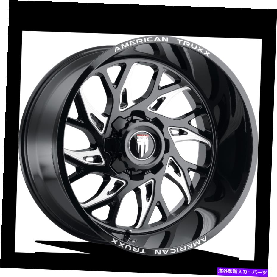 ホイール　４本セット 22x12 American Truxx Destiny Black/Milled Wheels 8x170（-44mm）セット4 22x12 American Truxx Destiny Black/Milled Wheels 8x170 (-44mm) Set of 4【並行輸入品】 885,610円