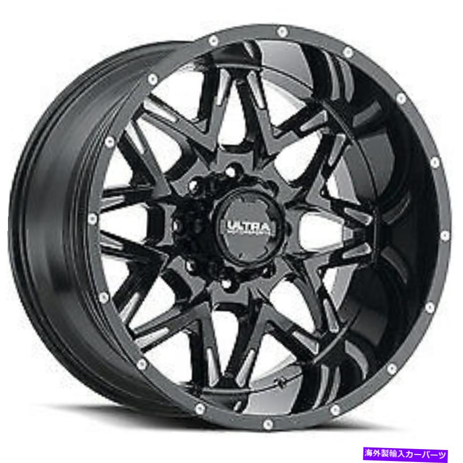 ホイール　４本セット 22x12 Ultra 254bm Carnivore Gloss BlackWheels 8x170（-44mm）セット4 22x12 Ultra 254BM Carnivore Gloss Black Wheels 8x170 (-44mm) Set of 4【並行輸入品】