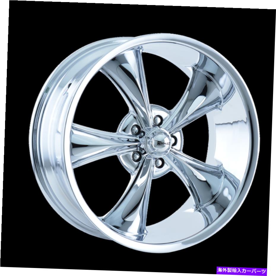 ホイール 4本セット 20x8.5リドラー695クロムホイール5x5(0mm)セット4のセット 20x8.5 RIDLER 695 Chrome Wheels 5x5 (0mm) Set of 4【並行輸入品】|Us Custom Parts Shop USDM