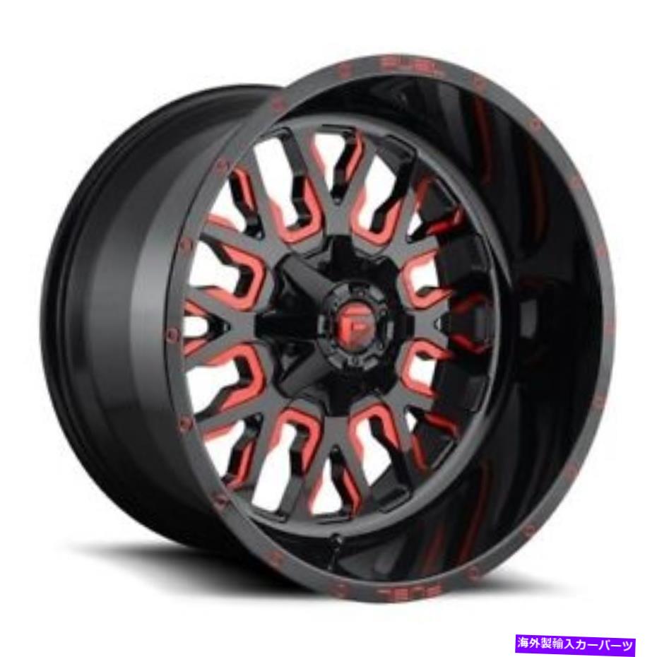ホイール　４本セット 20x12 d612燃料ストロークグロスレッドホイール6x135/6x5.5（-43mm）4のセット 20x12 D612 Fuel Stroke Gloss Red Wheels 6x135/6x5.5 (-43mm) Set of 4【並行輸入品】