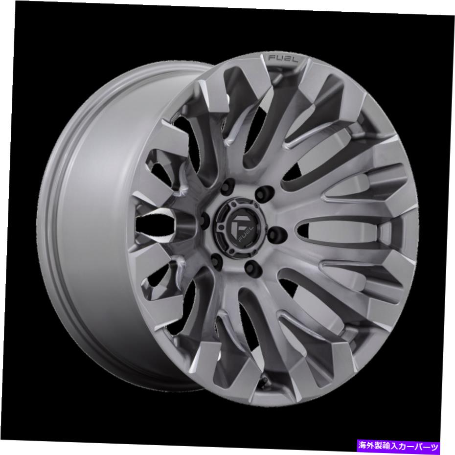 ホイール　４本セット 20x10燃料オフロードD830キーキプラチナホイール8x180（-18mm）4のセット 20x10 Fuel Off-Road D830 Quake Platinum Wheels 8x180 (-18mm) Set of 4【並行輸入品】