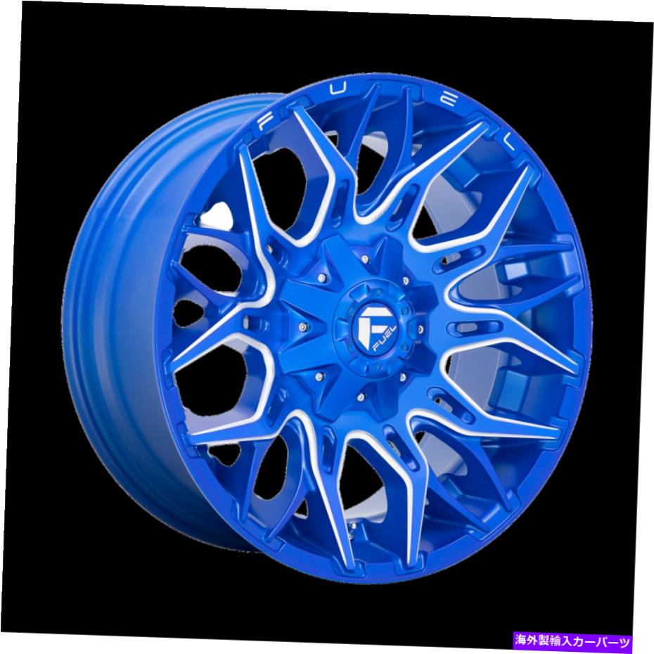ホイール 4本セット 22x10 Fuel D770 Twitch Anodized Blue Milled Wheels 8x170(-18mm)セット4 22x10 Fuel D770 Twitch Anodized Blue Milled Wheels 8x170 (-18mm) Set of 4【並行輸入品】|Us Custom Parts Shop USDM